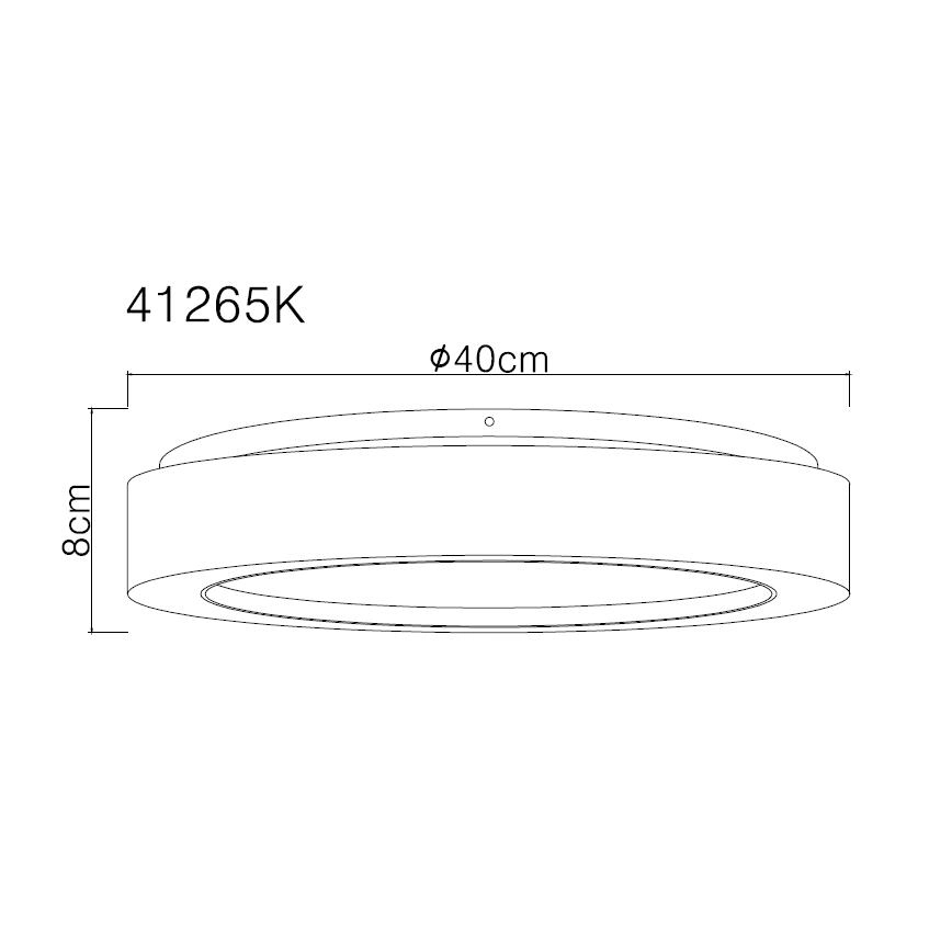Globo - LED Ceiling light LED/24W/230V d. 40 cm 4000K white