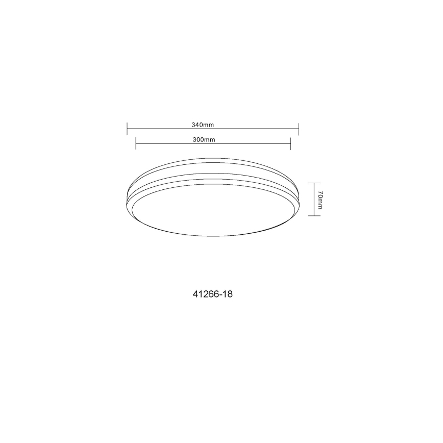 Globo - LED RGBW Dimmable ceiling light LED/18W/230V 2700-6000K + remote control