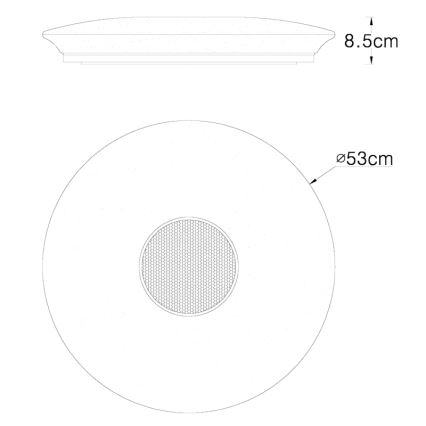 Globo - RGBW Dimmable ceiling light LED/50W/230V + remote control