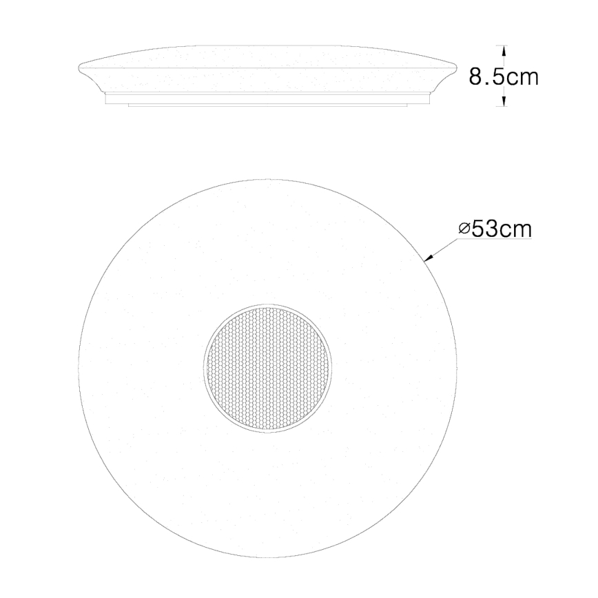 Globo - RGBW Dimmable ceiling light LED/50W/230V + remote control