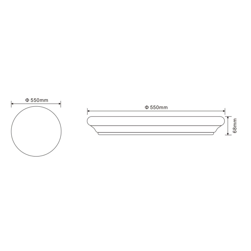 Globo - LED Ceiling light with remote control LED/60W/230V