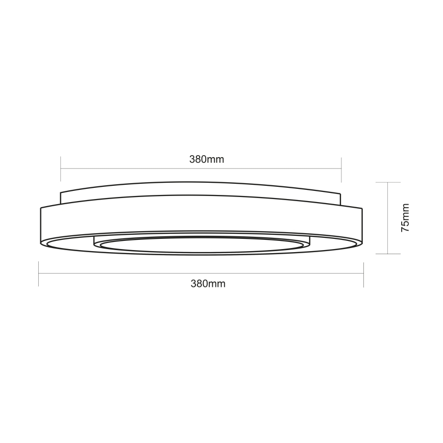 Globo - RGBW Dimmable ceiling light LED/24W/230V 3000-6500K+ remote control