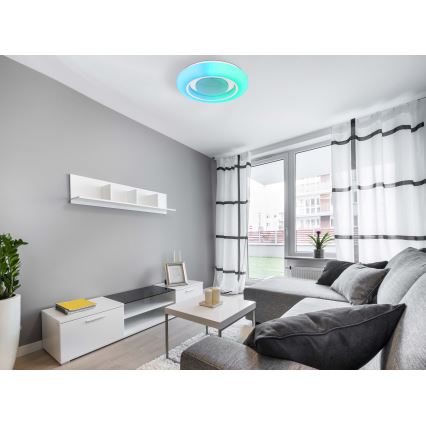 Globo - RGBW Dimmable ceiling light LED/18W/230V 2700-6500K + remote control