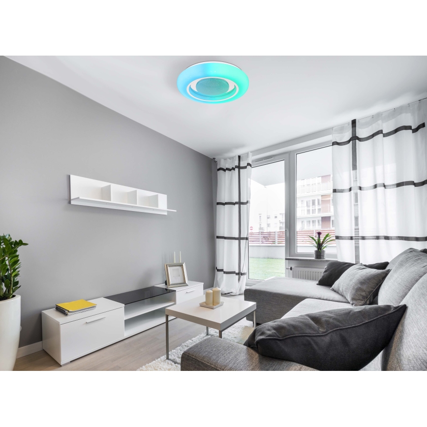 Globo - RGBW Dimmable ceiling light LED/18W/230V 2700-6500K + remote control
