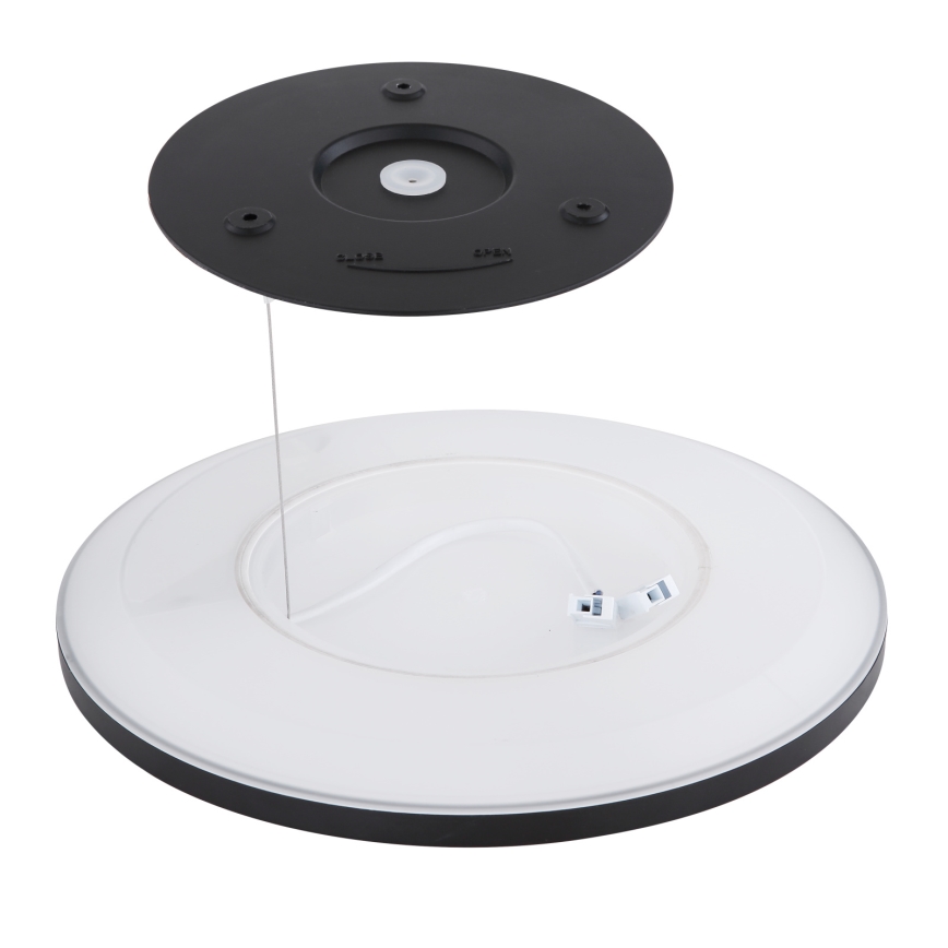 Globo - LED Dimmable bathroom ceiling light LED/18W/230V d. 29,4 cm IP44 black