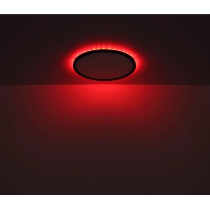 Globo - LED RGB Dimmable bathroom ceiling light LED/18W/230V 3000-6000K + remote control IP44 black