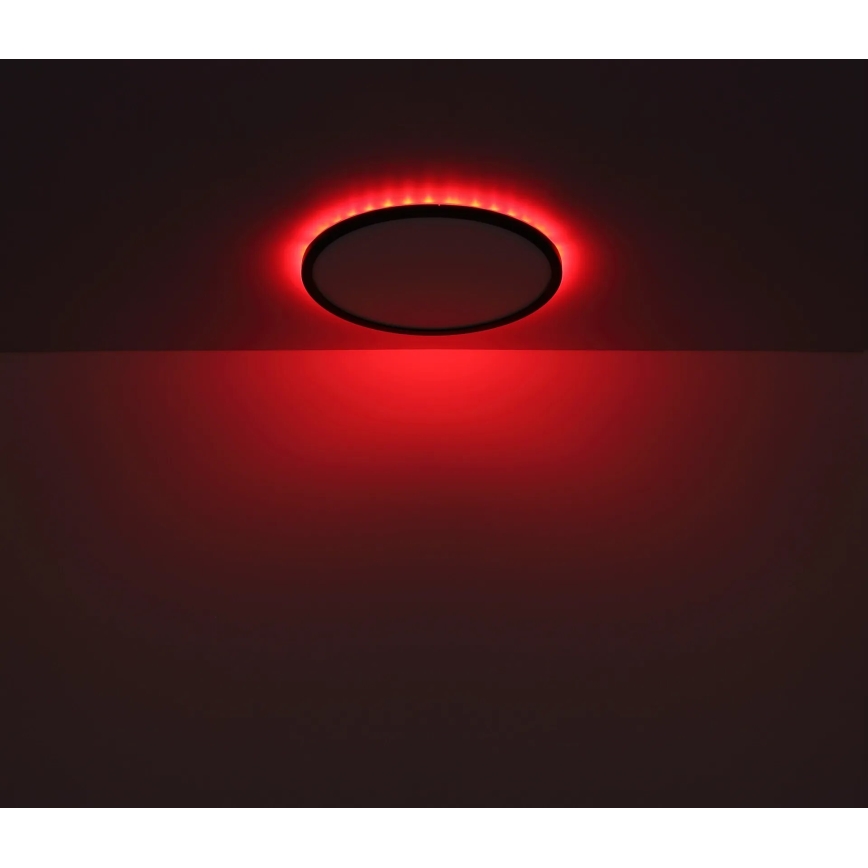 Globo - LED RGB Dimmable bathroom ceiling light LED/18W/230V 3000-6000K + remote control IP44 black