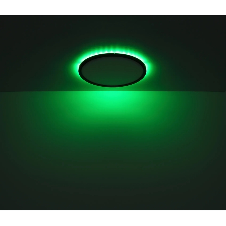 Globo - LED RGB Dimmable bathroom ceiling light LED/18W/230V 3000-6000K + remote control IP44 black
