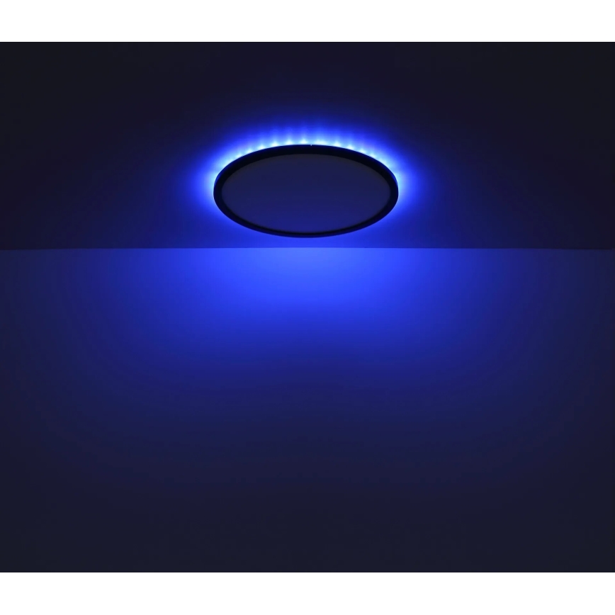 Globo - LED RGB Dimmable bathroom ceiling light LED/18W/230V 3000-6000K + remote control IP44 black