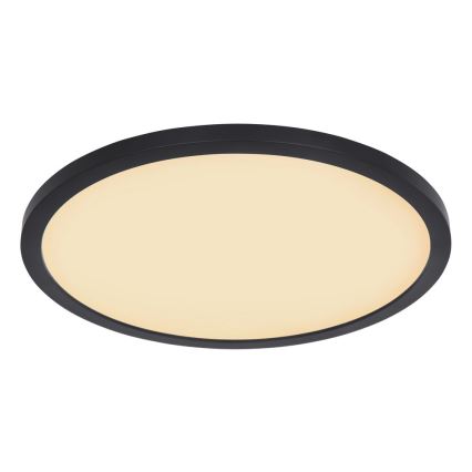 Globo - LED Dimmable bathroom ceiling light LED/24W/230V d. 42 cm IP44 black