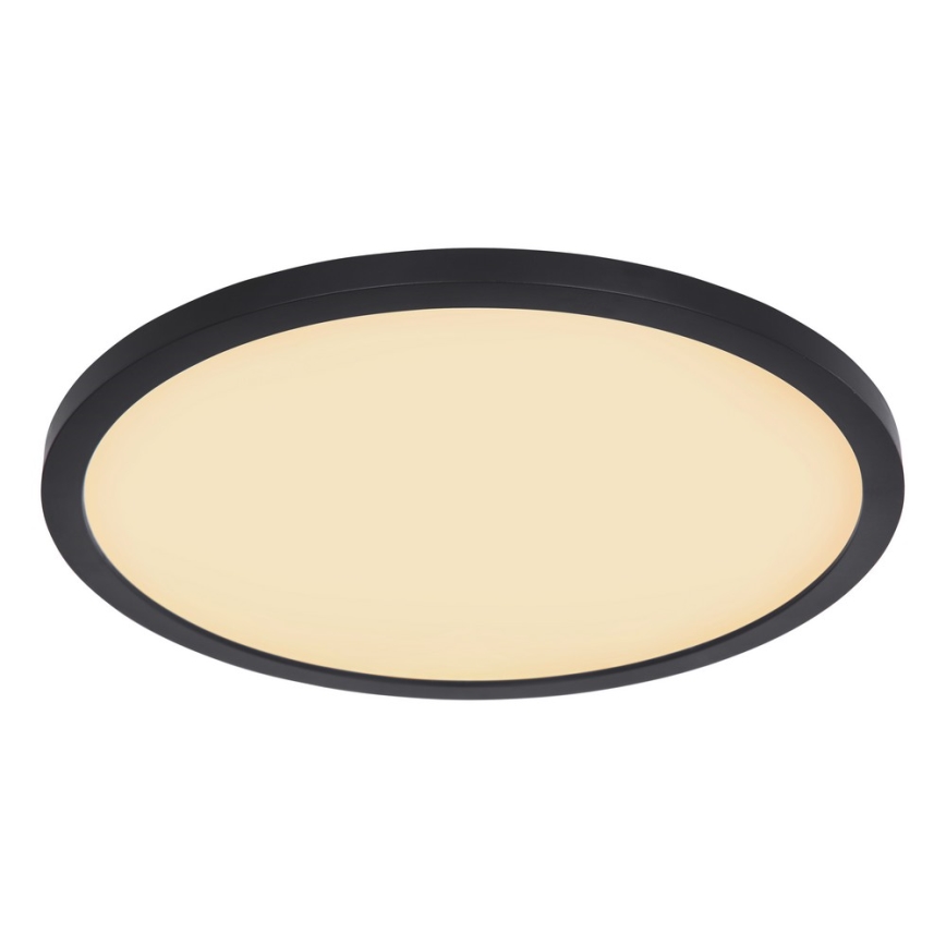 Globo - LED Dimmable bathroom ceiling light LED/24W/230V d. 42 cm IP44 black