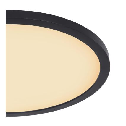 Globo - LED Dimmable bathroom ceiling light LED/24W/230V d. 42 cm IP44 black