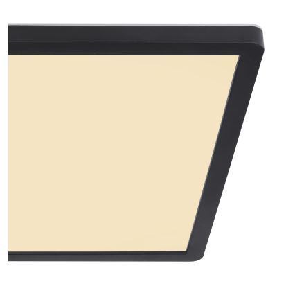 Globo - LED Dimmable bathroom ceiling light LED/18W/230V 29,4x29,4 cm IP44 black