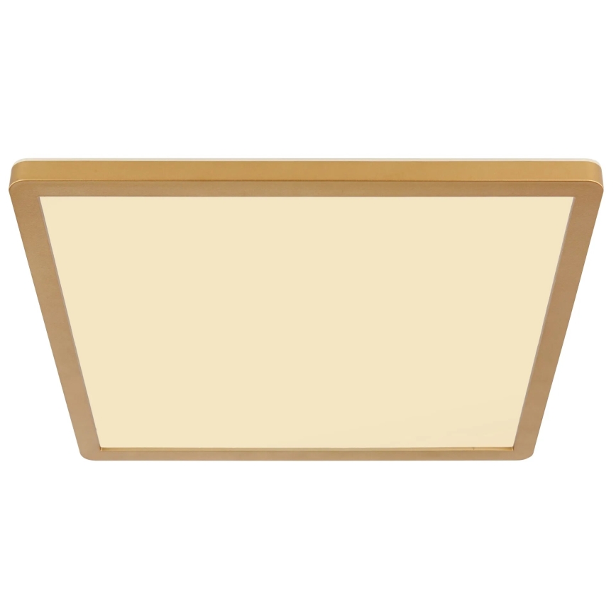 Globo - LED Dimmable bathroom ceiling light LED/18W/230V 3000K IP44 29,4x29,4 cm brass