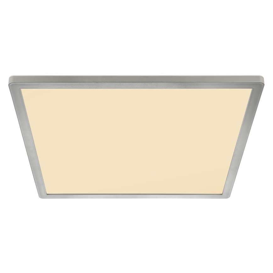 Globo - LED Dimmable bathroom ceiling light LED/24W/230V 42x42 cm IP44 matte chrome