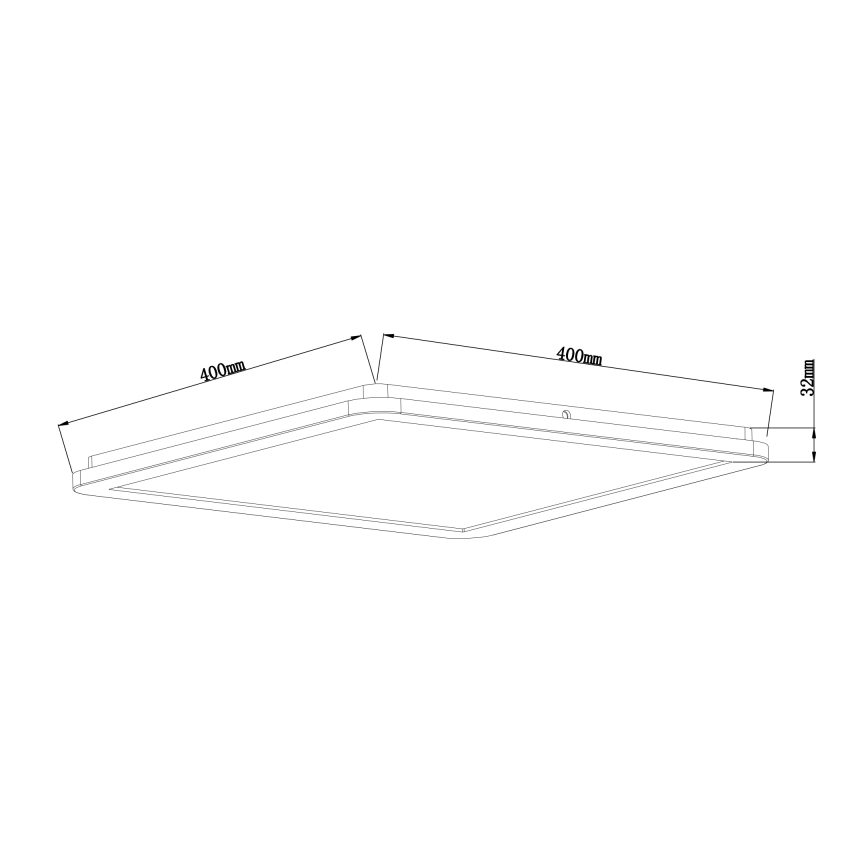 Globo - LED Dimmable bathroom ceiling light LED/24W/230V 42x42 cm IP44 white