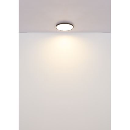 Globo - LED Ceiling light LED/15W/230V 4000K d. 23 cm black
