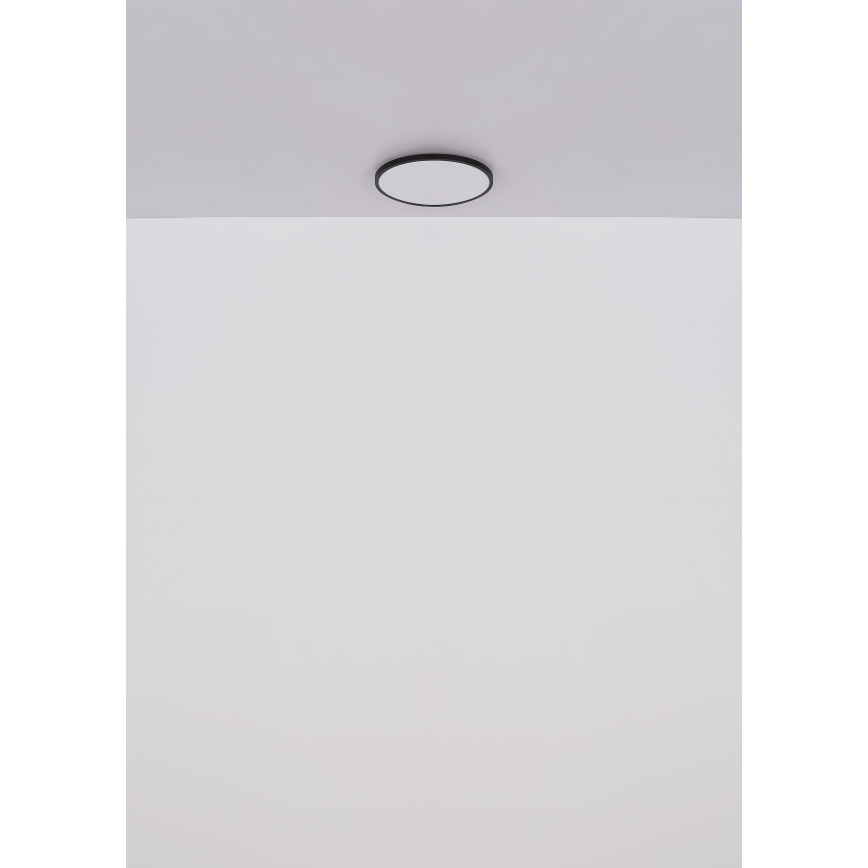 Globo - LED Ceiling light LED/15W/230V 4000K d. 23 cm black