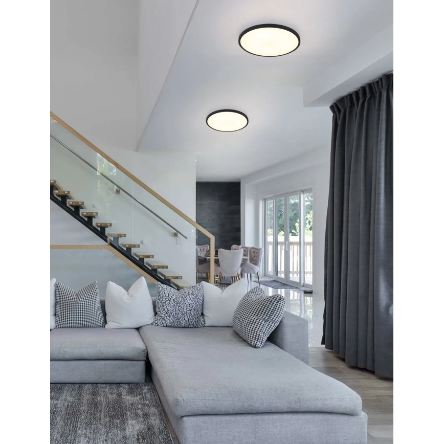 Globo - LED Ceiling Light LED/20W/230V 4000K dia. 30 cm black