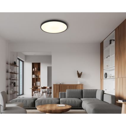 Globo - LED Ceiling light LED/32W/230V 4000K d. 40 cm black