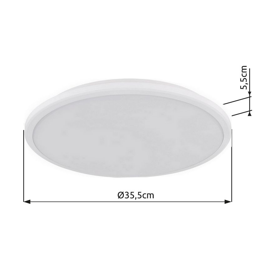 Globo - LED Ceiling light LED/18W/230V 3000K d. 35 cm white