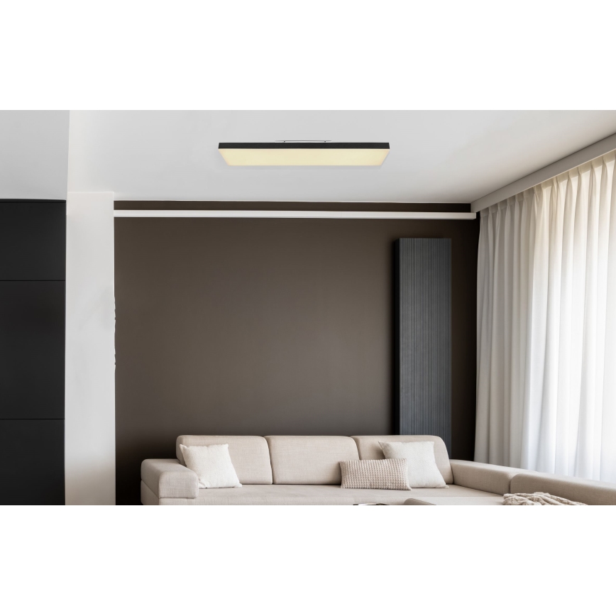 Globo - LED Dimmable ceiling light LED/24W/230V 2700-6500K black + remote control