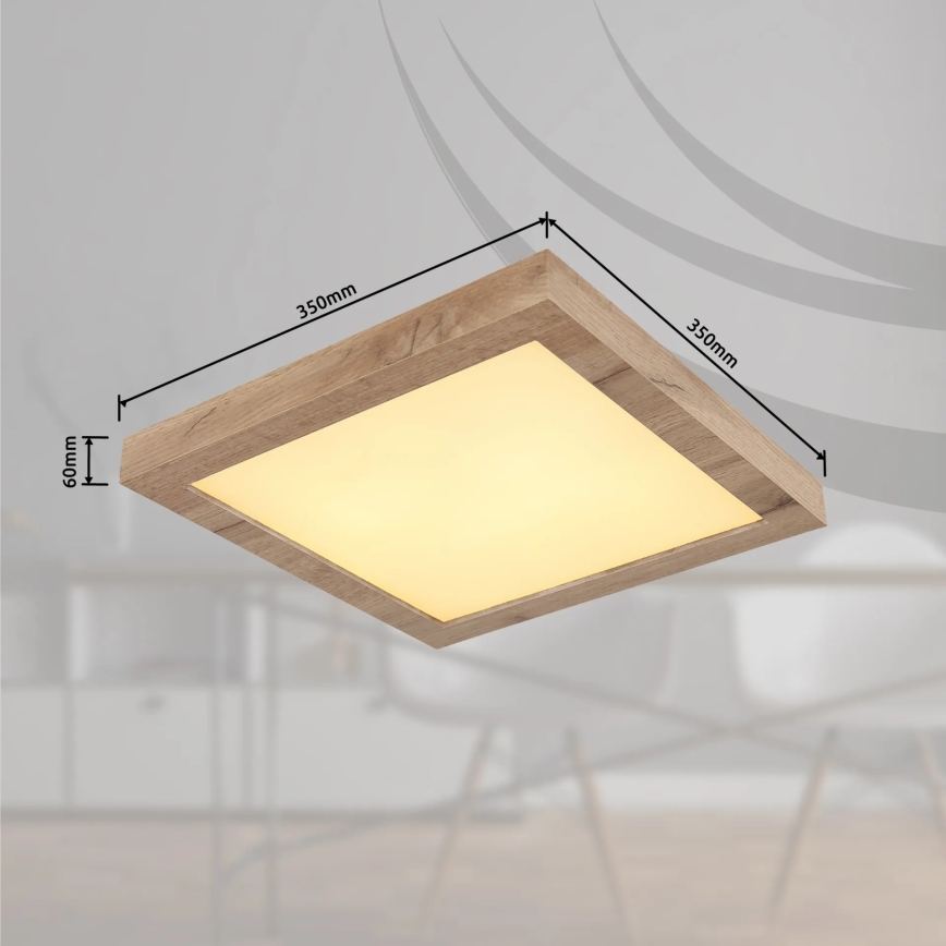 Globo - LED Ceiling light LED/16W/230V brown