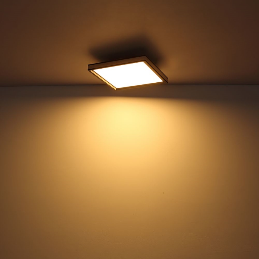Globo - LED Ceiling light LED/12W/230V 30x30 cm black/white