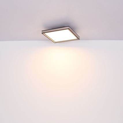 Globo - LED Ceiling light LED/12W/230V 30x30 cm black/white