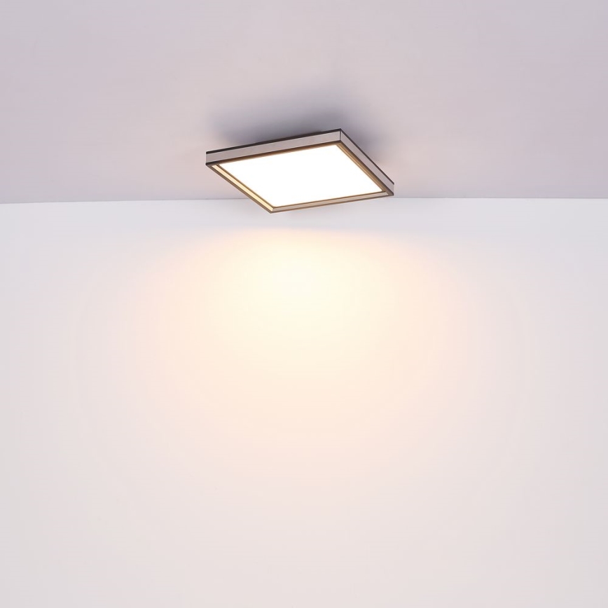 Globo - LED Ceiling light LED/12W/230V 30x30 cm black/white