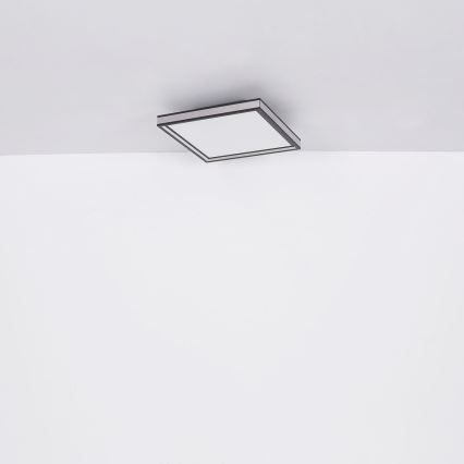 Globo - LED Ceiling light LED/12W/230V 30x30 cm black/white