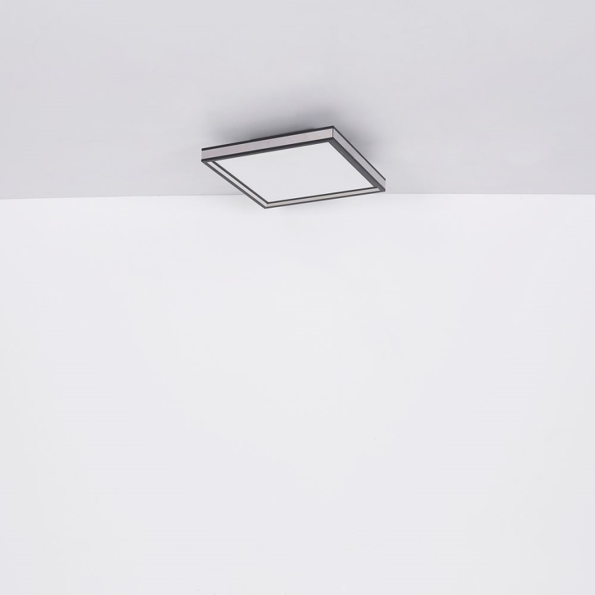Globo - LED Ceiling light LED/12W/230V 30x30 cm black/white