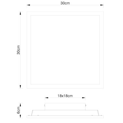 Globo - LED ceiling light LED/12W/230V