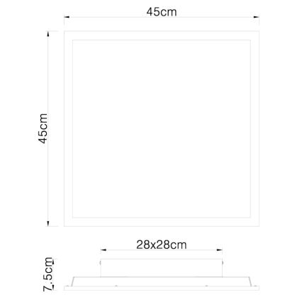 Globo - LED ceiling light LED/24W/230V