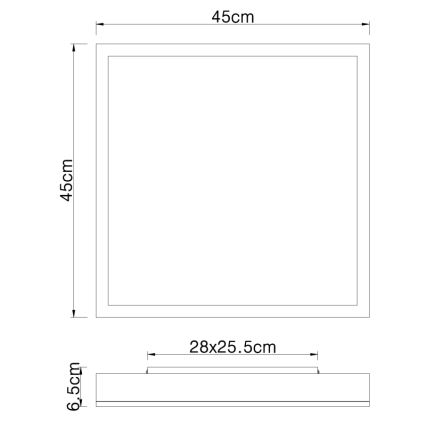 Globo - LED Ceiling light LED/24W/230V