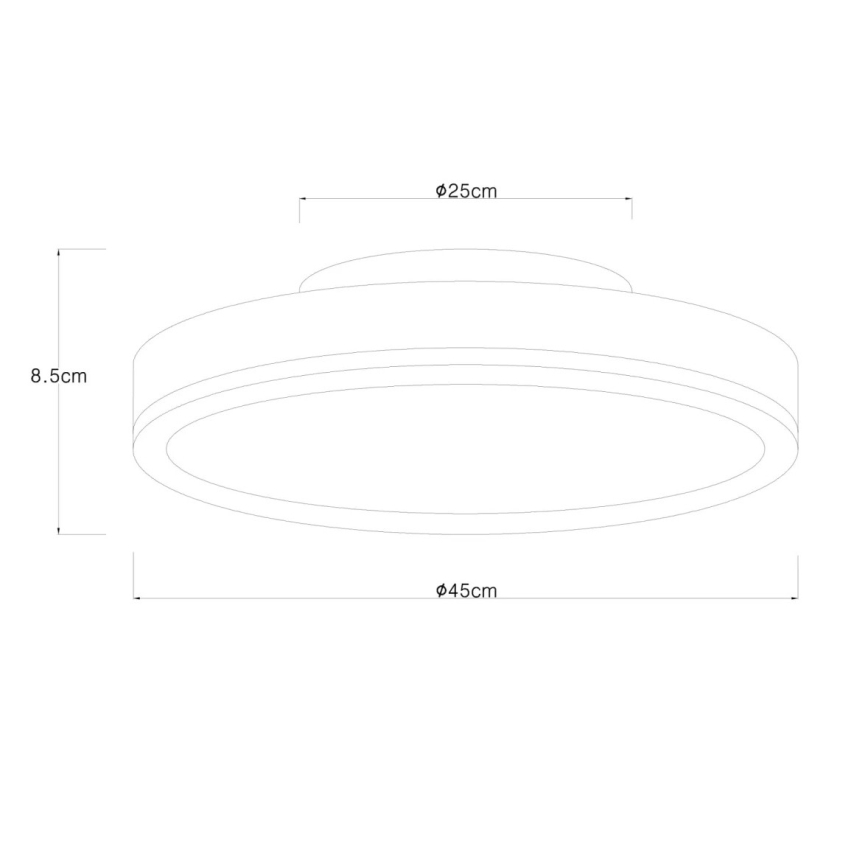 Globo - Dimmable LED Ceiling Light, 24W/230V, 2700-6500K, dia. 45 cm