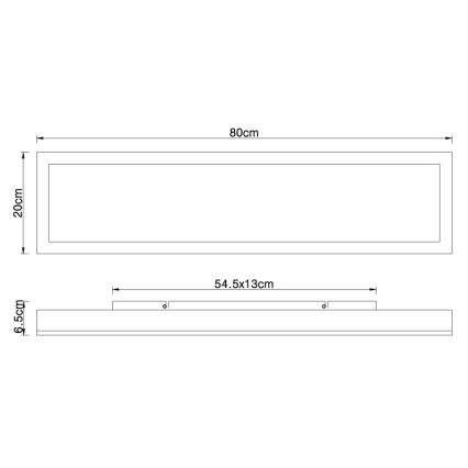 Globo - LED Ceiling light LED/24W/230V
