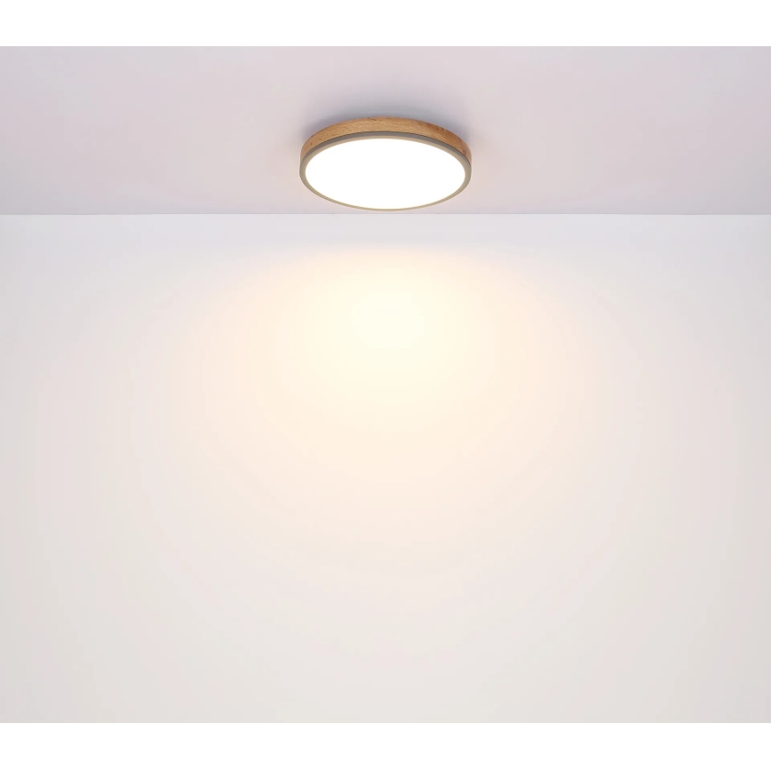 Globo - LED Dimmable ceiling light LED/40W/230V 2700-6500K d. 60 cm + remote control brown/grey