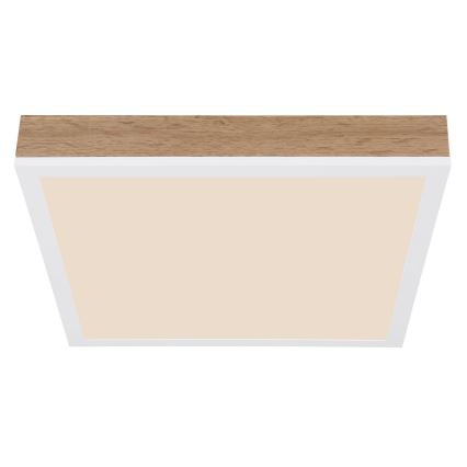 Globo - LED Ceiling light LED/12W/230V 30x30 cm brown