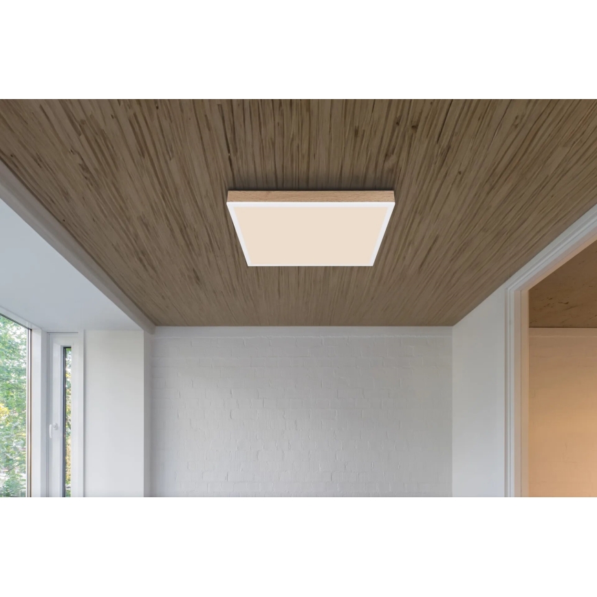 Globo - LED Dimmable ceiling light LED/24W/230V 2700-6500K + remote control brown/white