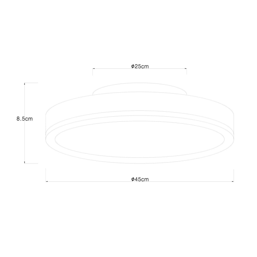 Globo - LED Ceiling light LED/24W/230V d. 45 cm brown