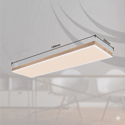 Globo - Dimmable LED Ceiling Light LED/36W/230V 2700-6500K brown/white + remote control