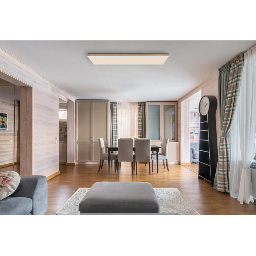 Globo - LED Dimmable ceiling light LED/36W/230V 2700-6500K + remote control brown/white