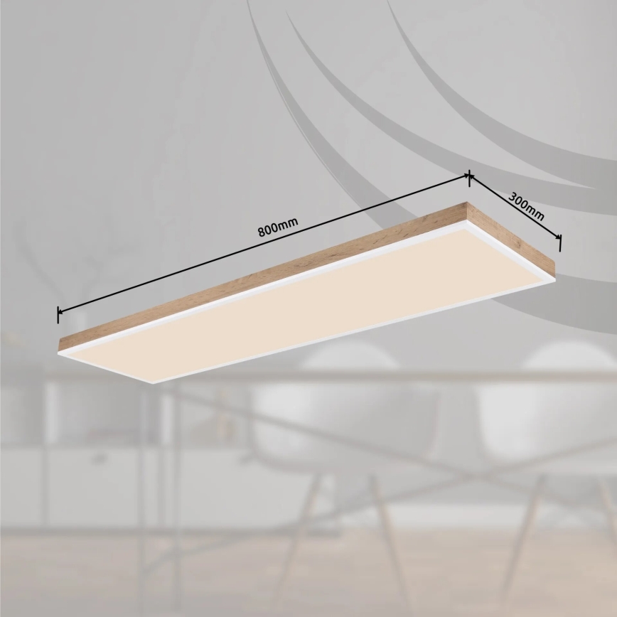 Globo - LED Dimmable ceiling light LED/36W/230V 2700-6500K + remote control brown/white