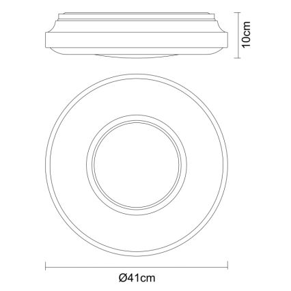 Globo - LED Ceiling light LED/24W/230V