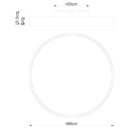 Globo - LED Dimmable ceiling light LED/48W/230V 3000-6000K + remote control
