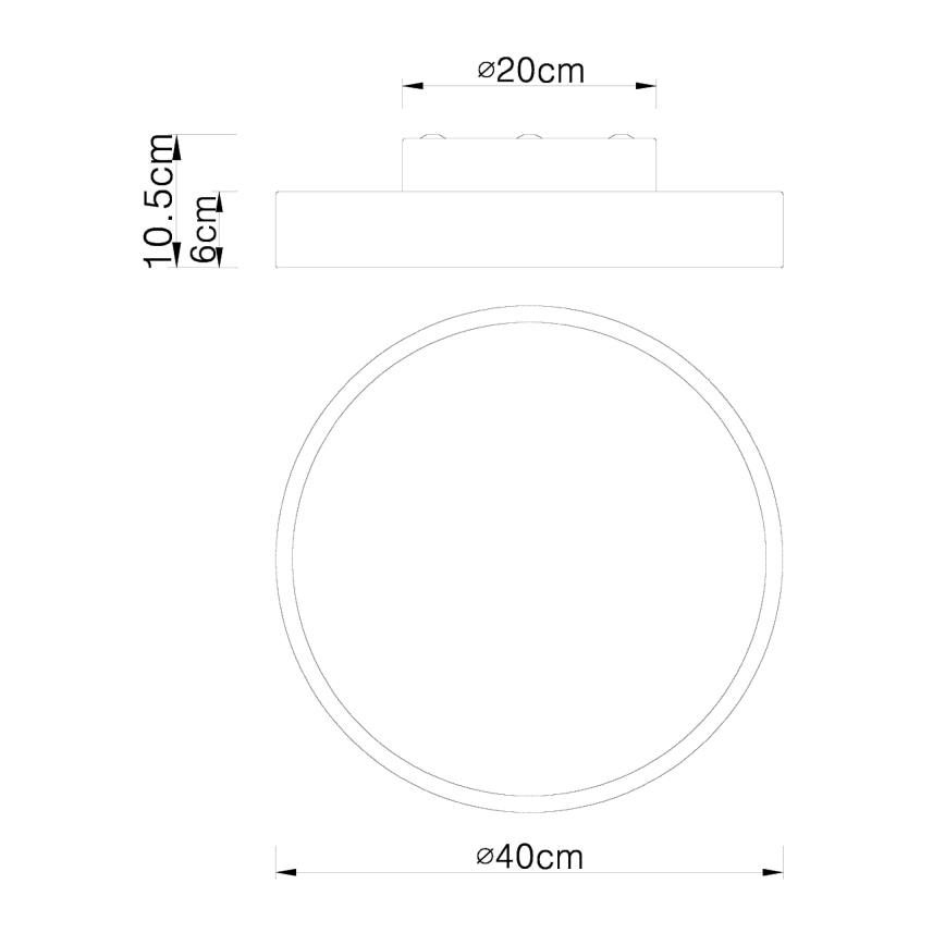 Globo - LED Dimmable ceiling light LED/24W/230V 3000-6000K + remote control