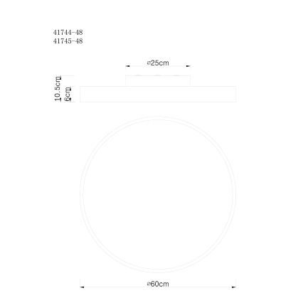 Globo - LED Dimmable ceiling light LED/48W/230V 3000-6000K + remote control