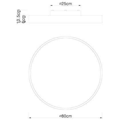 Globo - LED Dimmable ceiling light LED/60W/230V 3000-6000K + remote control