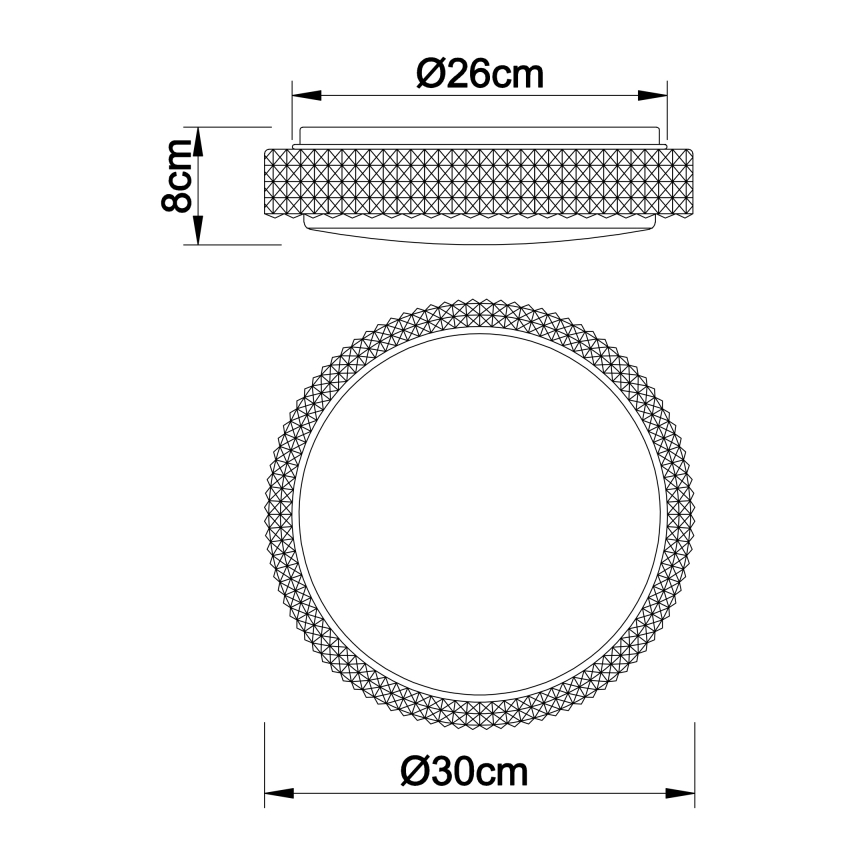 Globo - LED Ceiling light LED/12W/230V 2700/4200/6500K d. 30 cm